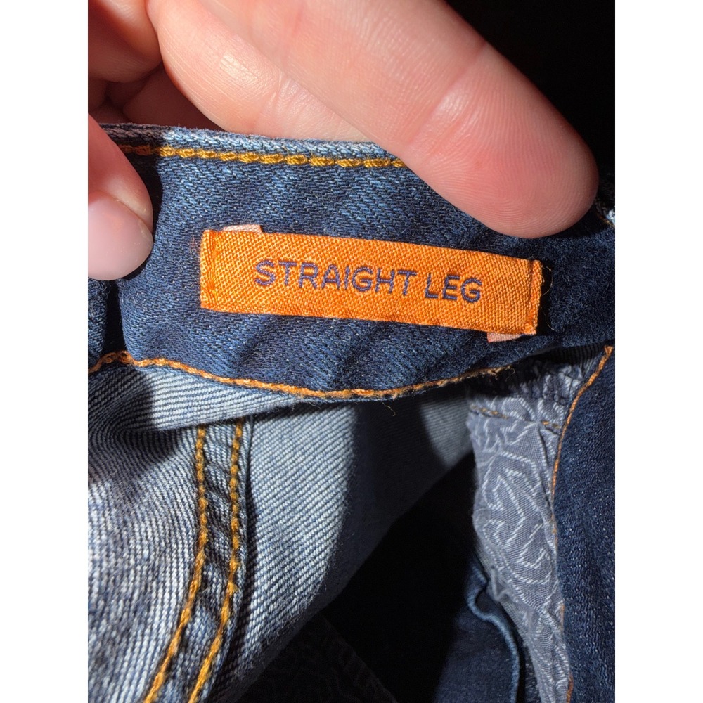 Tory Burch Womens Straight Leg Jeans Dark Wash Denim Size 28 Gold Hardware X4 - Picture 11 of 12